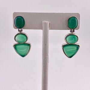 Green Agate Earrings